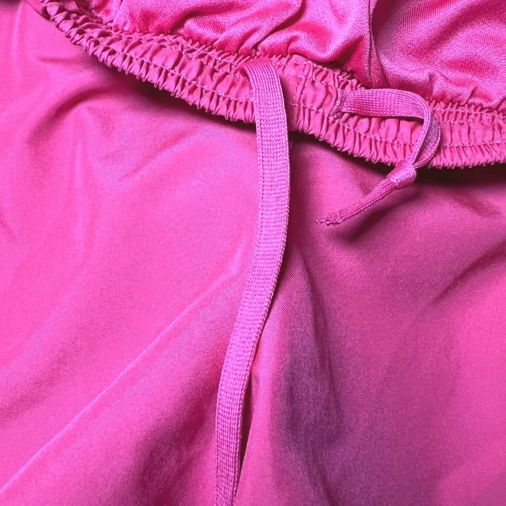 Nike Womens Size Medium Dri-FIT Running Shorts Pink‎ White Purple Athletic Gym